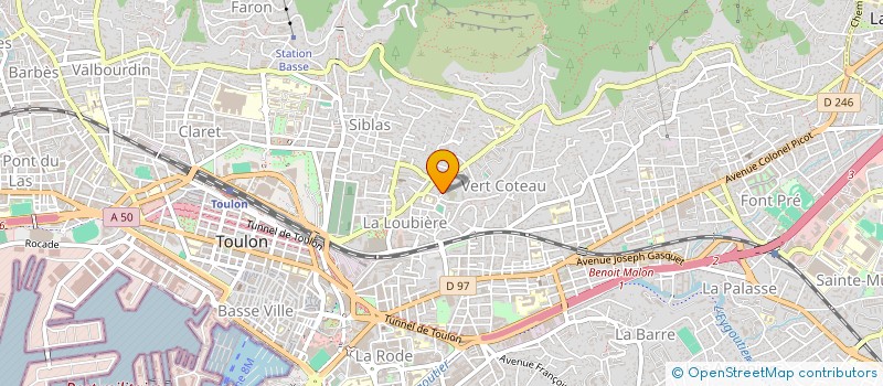 localisation de l'entreprise SCI SYLVALINE  TOULON