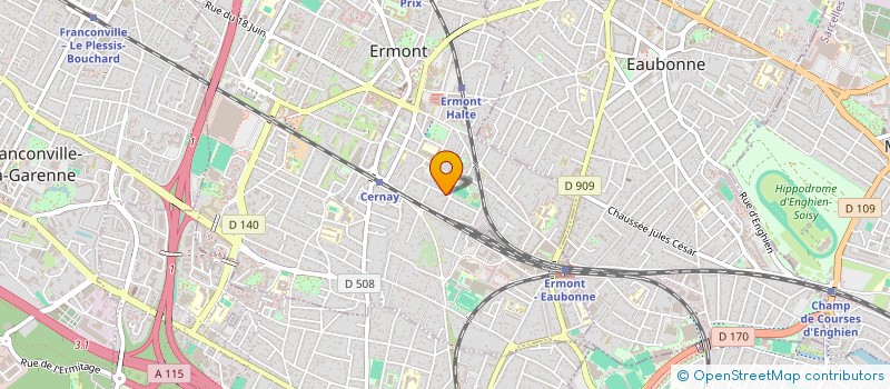 localisation de l'entreprise SCI SYLVAMARE à ERMONT