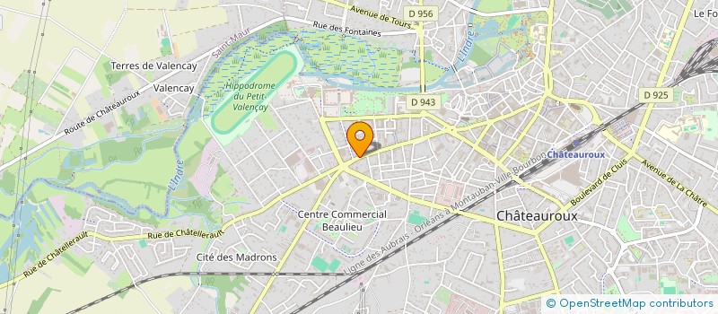 localisation de l'entreprise SCI SYLVELYNE  CHATEAUROUX