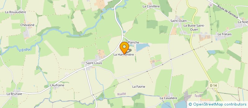 localisation de l'entreprise SCI SYLVEQUUS  RIAILLE