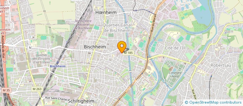 localisation de l'entreprise SCI SYLVER  BISCHHEIM