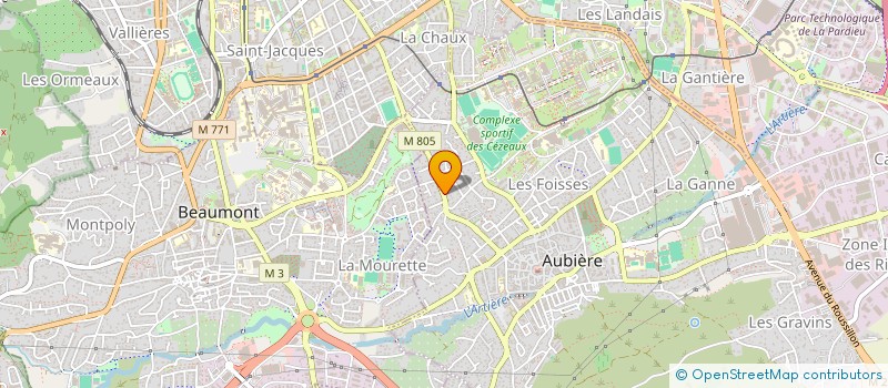 localisation de l'entreprise SCI SYLVES  AUBIERE