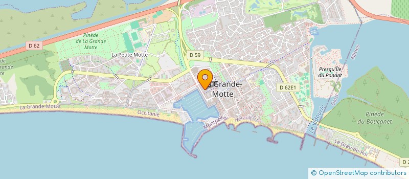 localisation de l'entreprise SCI SYLVESTRE  LA GRANDE-MOTTE