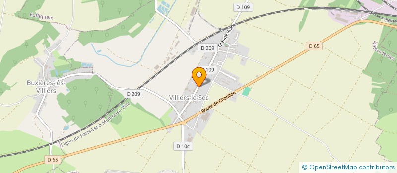 localisation de l'entreprise SCI SYLVESTRE à VILLIERS-LE-SEC