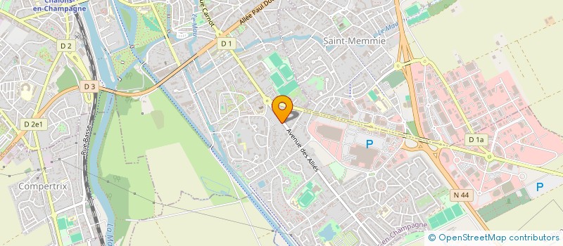 localisation de l'entreprise SCI SYLVIE  CHALONS-EN-CHAMPAGNE