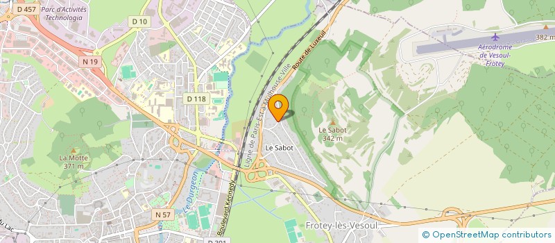 localisation de l'entreprise SCI SYLVIE ET CRISTOPHE MANIERE  MONTIGNY-LES-VESOUL