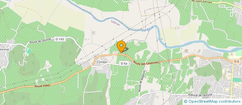 localisation de l'entreprise SCI SYLVIE ET DANIEL PAILHON  SABRAN