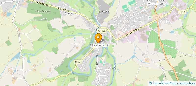 localisation de l'entreprise SCI SYLVIE JOSEPH MICHEL à MONTREVAULT-SUR-EVRE