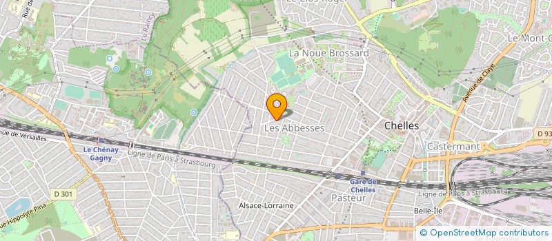 localisation de l'entreprise SCI SYM  CHELLES