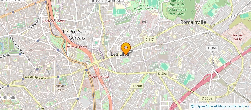localisation de l'entreprise SCI SYM  LES LILAS