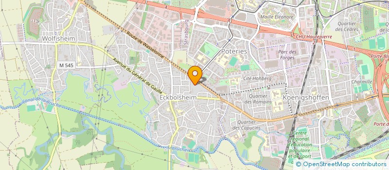 localisation de l'entreprise SCI SYM  ECKBOLSHEIM