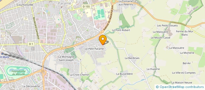 localisation de l'entreprise SCI SYM  SAINT-MALO