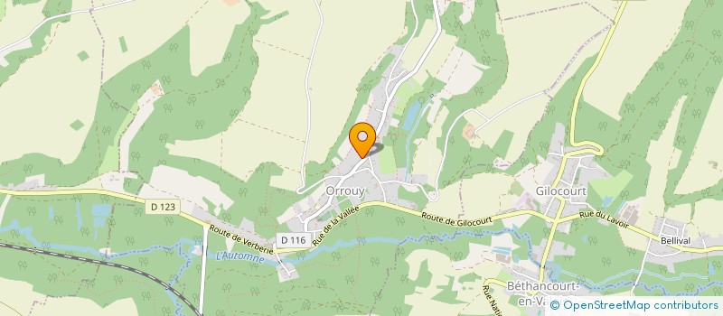 localisation de l'entreprise SCI SYMAEL  ORROUY