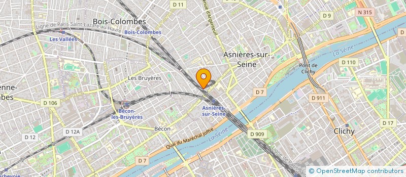 localisation de l'entreprise SCI SYMANE  ASNIERES-SUR-SEINE