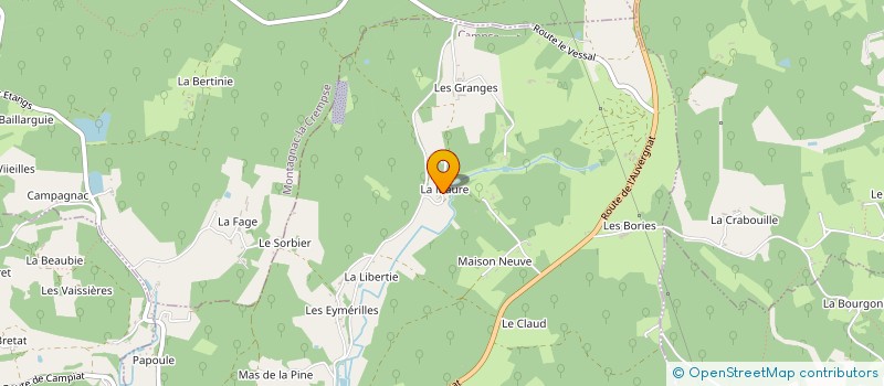 localisation de l'entreprise SCI SYMBIOSE  CAMPSEGRET