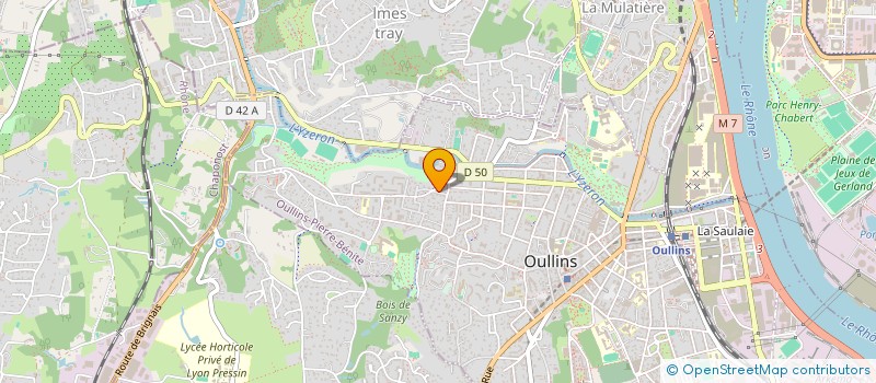 localisation de l'entreprise SCI SYMBIOSE  OULLINS-PIERRE-BENITE