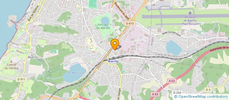 localisation de l'entreprise SCI SYMBOLES à BIARRITZ