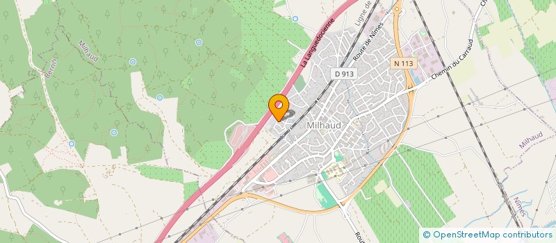 localisation de l'entreprise SCI SYMFA  MILHAUD