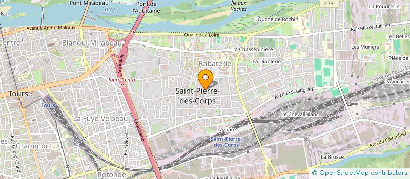 localisation de l'entreprise SCI SYMICO  SAINT-PIERRE-DES-CORPS