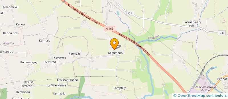 localisation de l'entreprise SCI SYMINOUS  CONCARNEAU