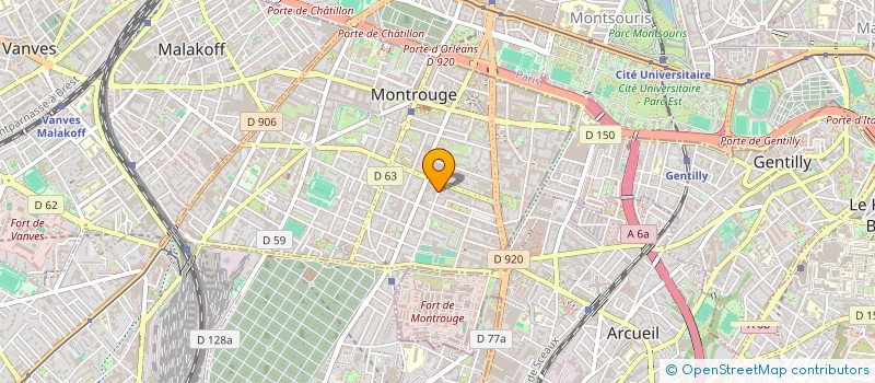 localisation de l'entreprise SCI SYMO  MONTROUGE