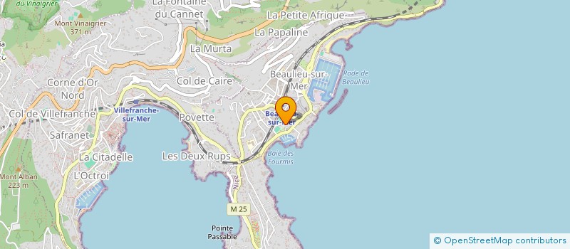localisation de l'entreprise SCI SYMPATICO à BEAULIEU-SUR-MER