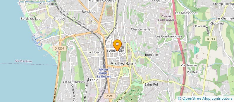 localisation de l'entreprise SCI SYMPHONIE  AIX-LES-BAINS
