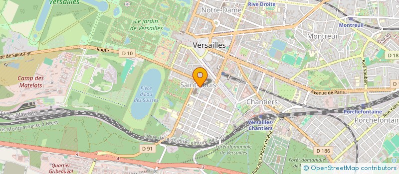 localisation de l'entreprise SCI SYMPHORIEN à VERSAILLES