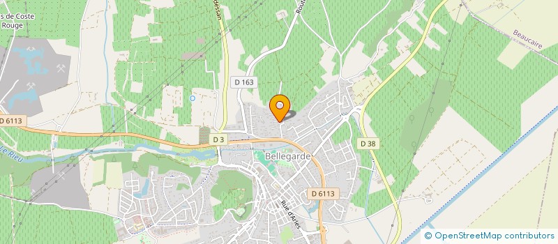 localisation de l'entreprise SCI SYNA  BELLEGARDE