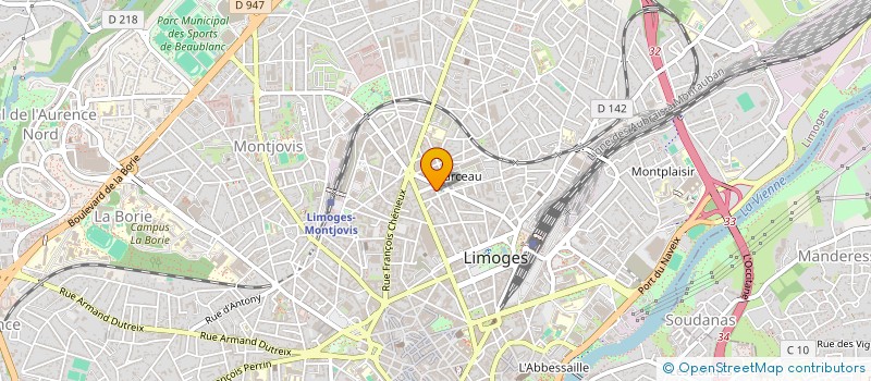 localisation de l'entreprise SCI SYNAGA DU LIMOUSIN à LIMOGES