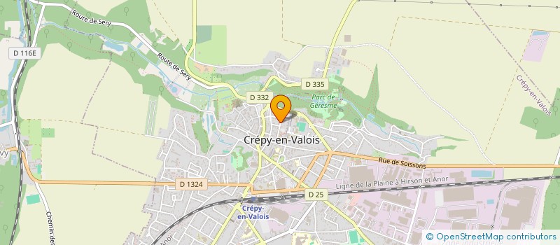 localisation de l'entreprise SCI SYNANVIDEL  CREPY-EN-VALOIS