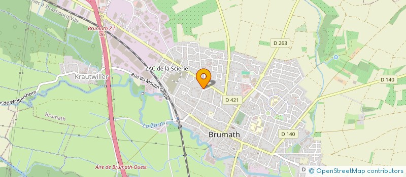 localisation de l'entreprise SCI SYNAPS  BRUMATH