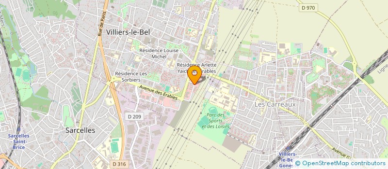 localisation de l'entreprise SCI SYNAYA  VILLIERS-LE-BEL