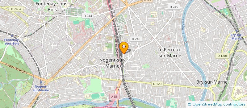 localisation de l'entreprise SCI SYNERGIE à LE PERREUX-SUR-MARNE