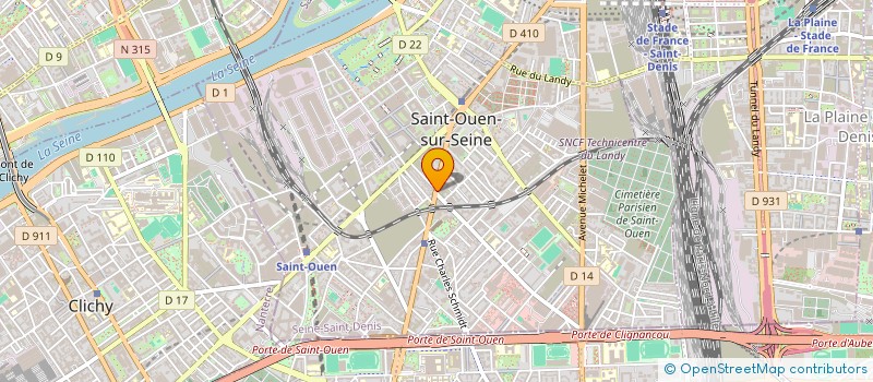 localisation de l'entreprise SCI SYNERGIE à SAINT-OUEN-SUR-SEINE