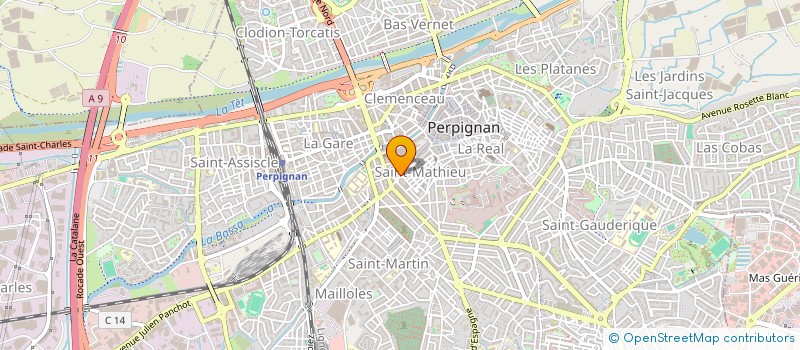 localisation de l'entreprise SCI SYNERGIES  PERPIGNAN