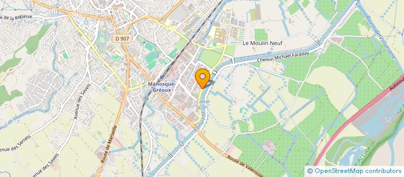 localisation de l'entreprise SCI SYNERLEX à MANOSQUE