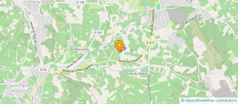 localisation de l'entreprise SCI SYNIS  BEDOIN