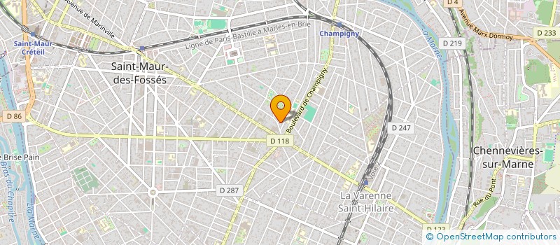 localisation de l'entreprise SCI SYNOLIBRIUM à SAINT-MAUR-DES-FOSSES