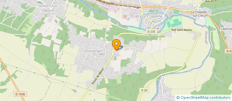 localisation de l'entreprise SCI SYNOLICA  VOULANGIS