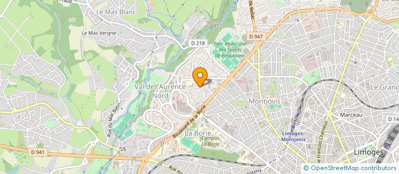 localisation de l'entreprise SCI SYNOUR à LIMOGES