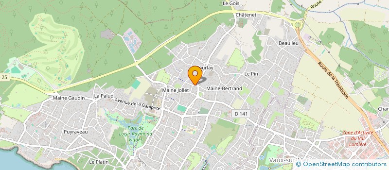 localisation de l'entreprise SCI SYNTHESE IMMOBILIER  SAINT-PALAIS-SUR-MER