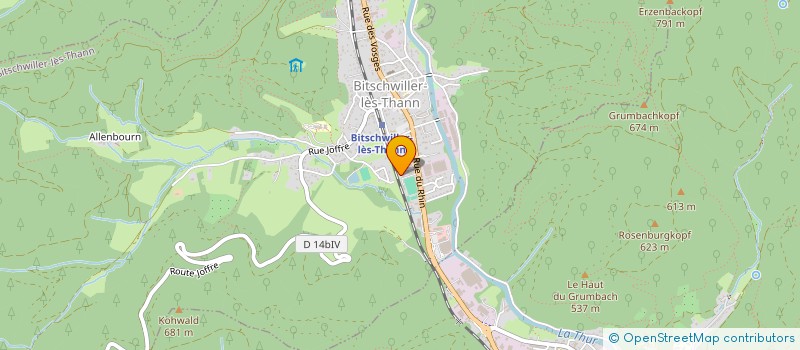 localisation de l'entreprise SCI SYNTHESIS  BITSCHWILLER-LES-THANN