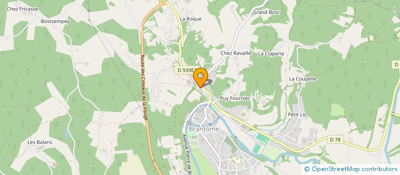 localisation de l'entreprise SCI SYPA à BRANTOME EN PERIGORD