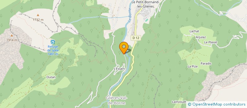 localisation de l'entreprise SCI SYPA  GLIERES-VAL-DE-BORNE