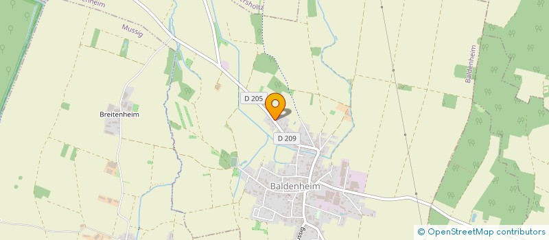 localisation de l'entreprise SCI SYPHAX  BALDENHEIM