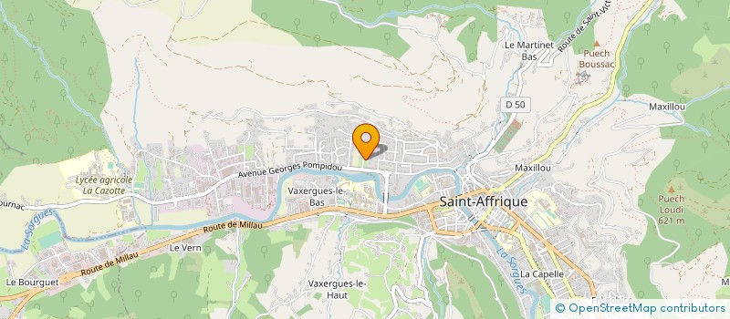 localisation de l'entreprise SCI SYPHAX  SAINT-AFFRIQUE