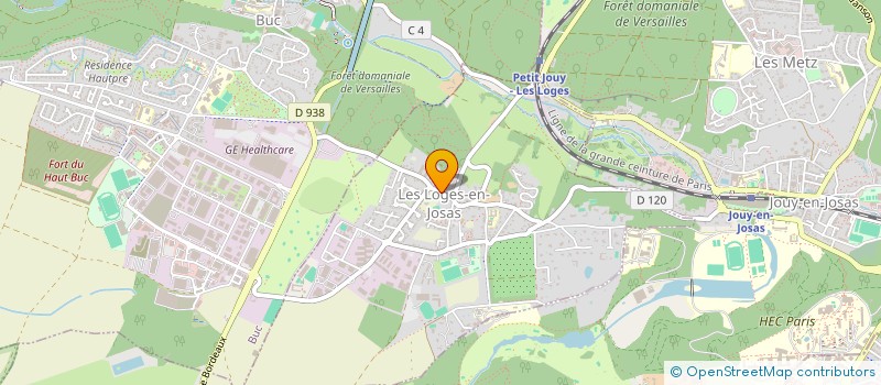 localisation de l'entreprise SCI SYPHE  LES LOGES-EN-JOSAS