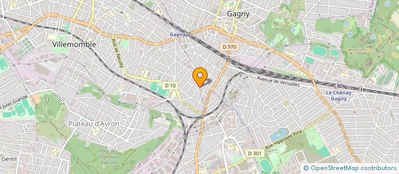 localisation de l'entreprise SCI SYR à GAGNY