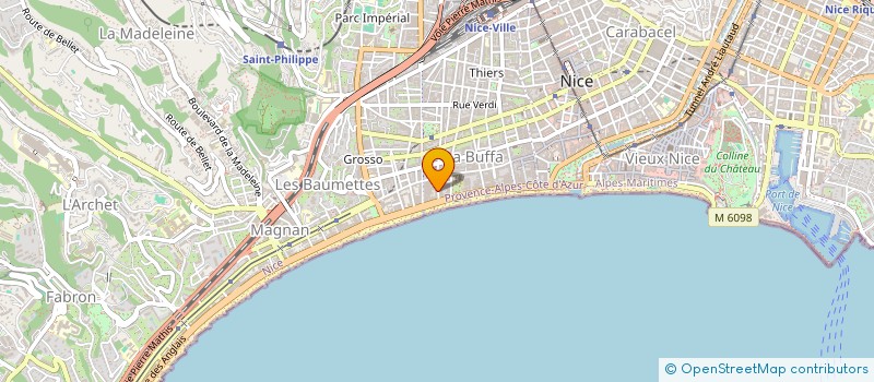 localisation de l'entreprise SCI SYRA  NICE